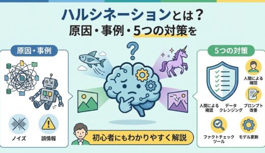 ハルシネーションとは？原因・事例・5つの対策を初心者にもわかりやすく解説