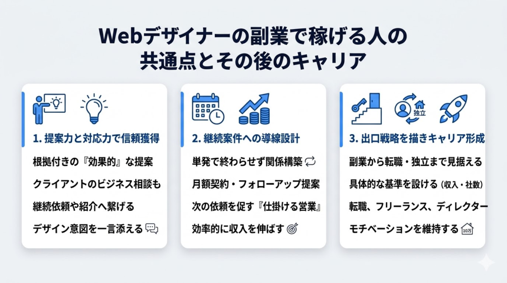 Webデザイナーの副業で稼げる人の共通点とその後のキャリア