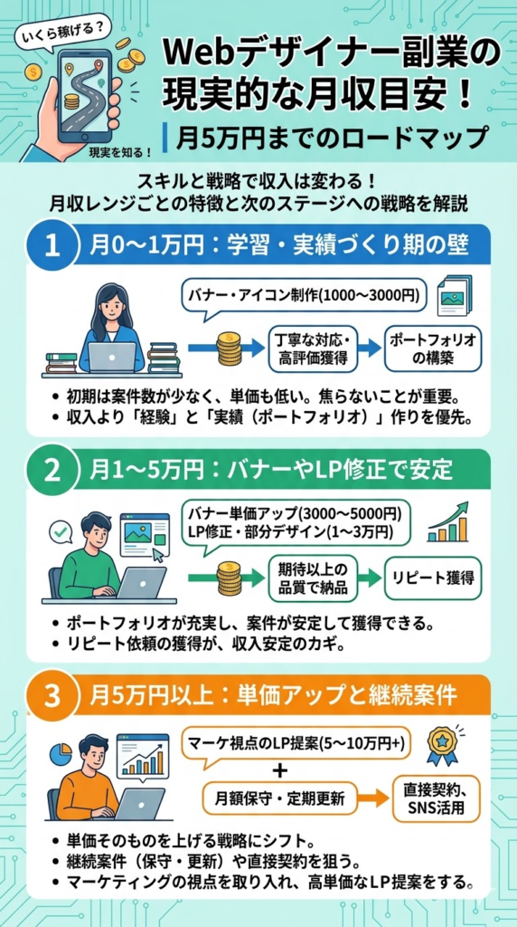 Webデザインの独学ロードマップ|未経験から進める5ステップ
