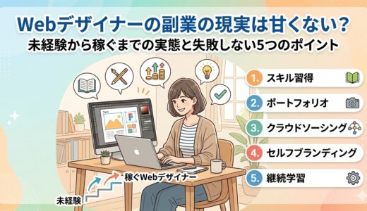 Webデザイナーの副業の現実は甘くない？未経験から稼ぐまでの実態と失敗しない5つのポイント