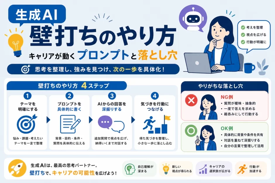生成AI壁打ちのやり方｜キャリアが動くプロンプトと落とし穴
