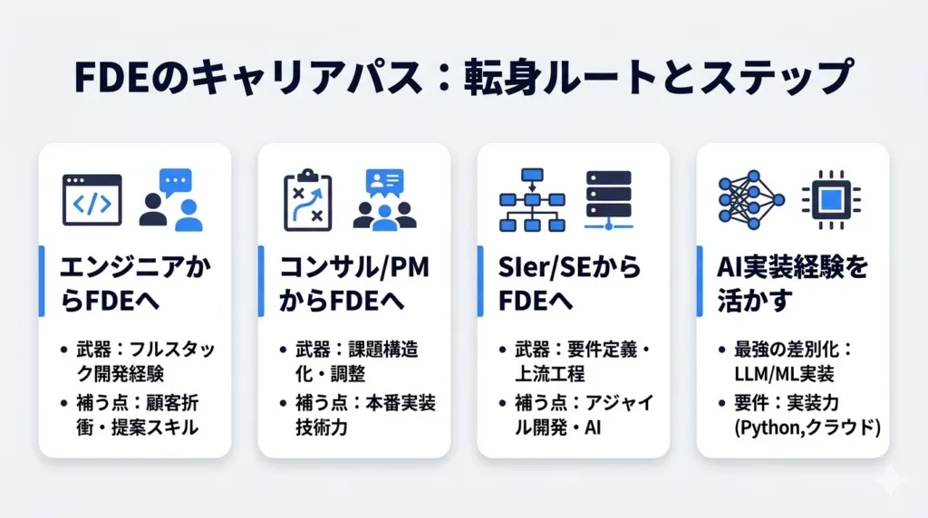 FDEのキャリアパスと目指すための具体的なステップ