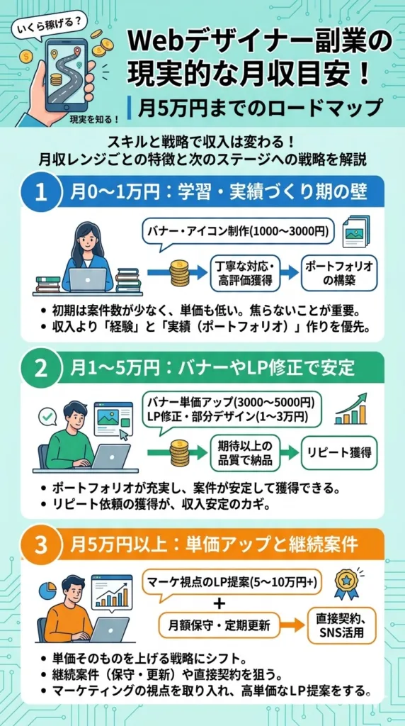 Webデザインの独学ロードマップ｜未経験から進める5ステップ