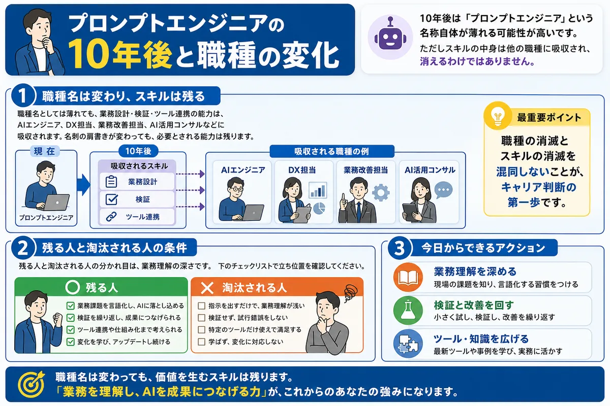 プロンプトエンジニアの10年後と職種の変化
