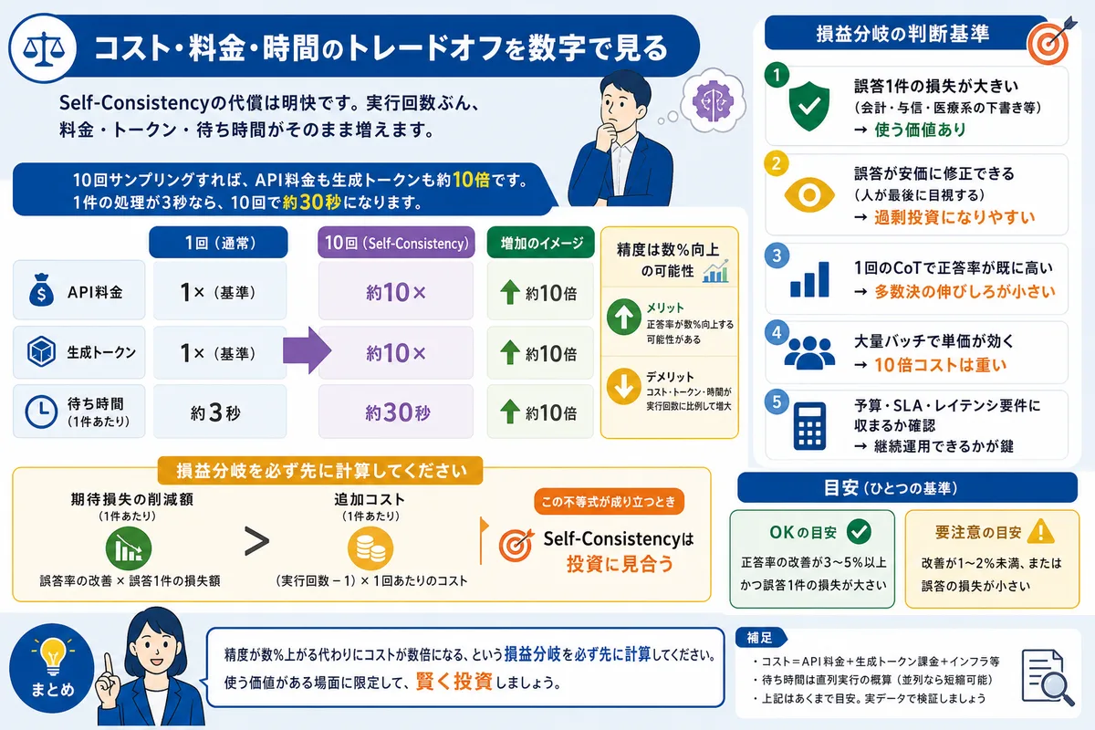 コスト・料金・時間のトレードオフを数字で見る