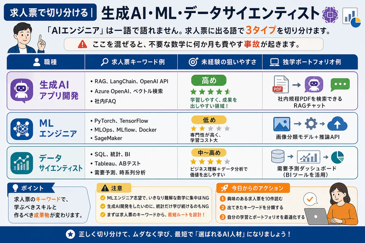 求人票で切り分ける|生成AI・ML・データサイエンティスト