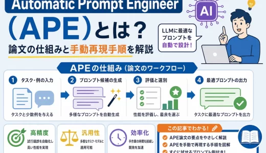 Automatic Prompt Engineer（APE）とは？論文の仕組みと手動再現手順を解説