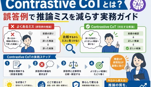 Contrastive CoTとは？誤答例で推論ミスを減らす実務ガイド