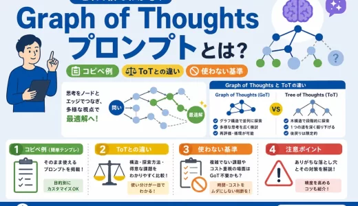 Graph of Thoughtsプロンプトとは？コピペ例・ToTとの違い・使わない基準